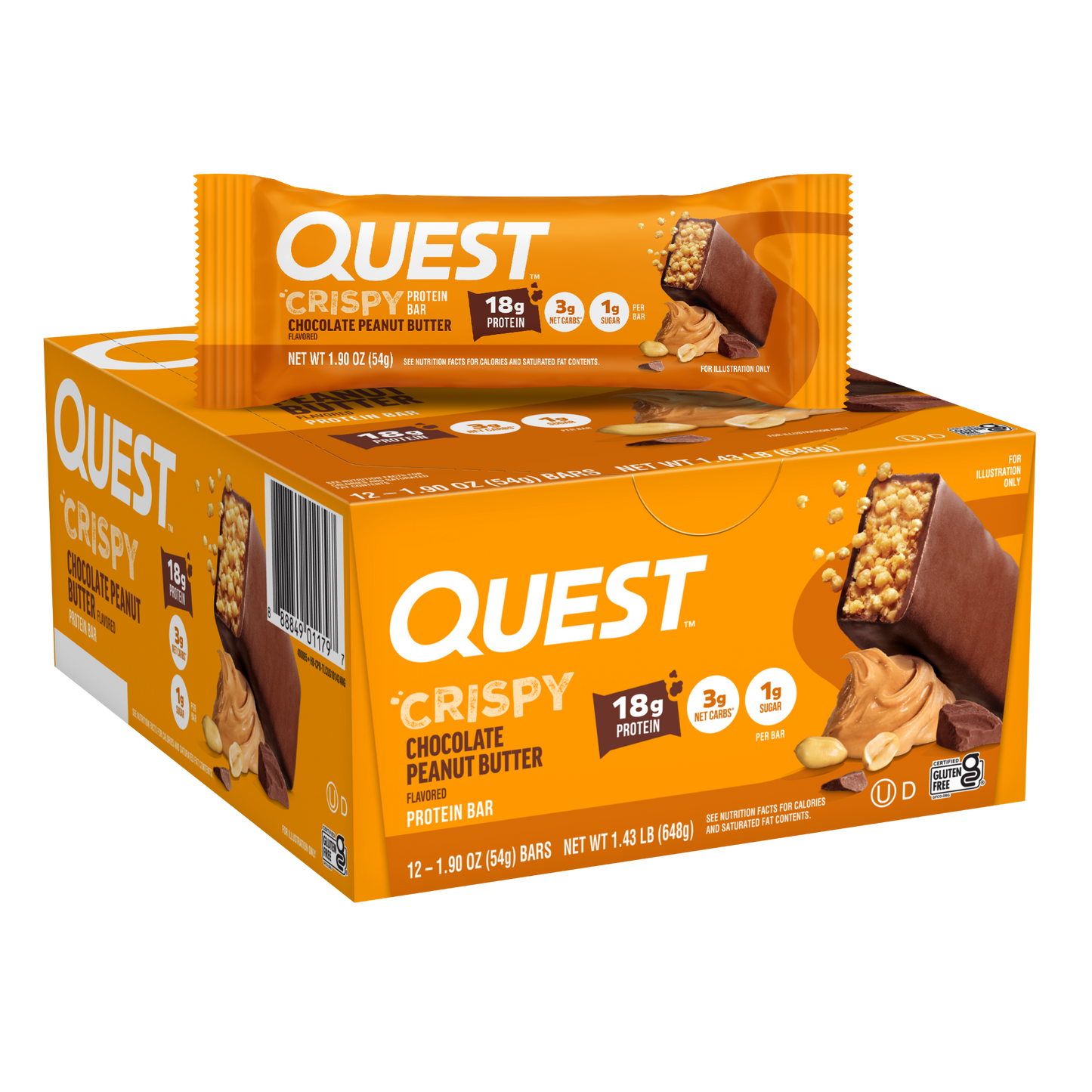 chocolate-peanut-butter-crispy-hero-protein-bars-l2 400095_QN_USA_Pkg_Crispy_ProteinBar_CPB_12ctCarton_3D_Composite_Force.png