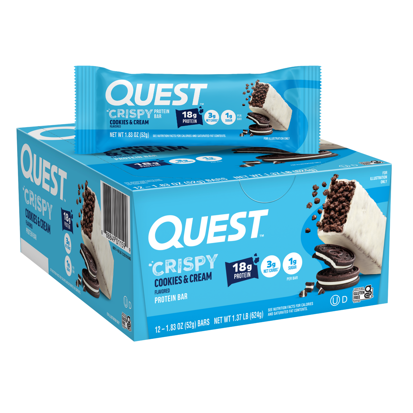 cookies-and-cream-crispy-hero-protein-bars-u3 400111_QN_USA_Pkg_Crispy_ProteinBar_CAC_12ctCarton_3D_Composite_Force.png